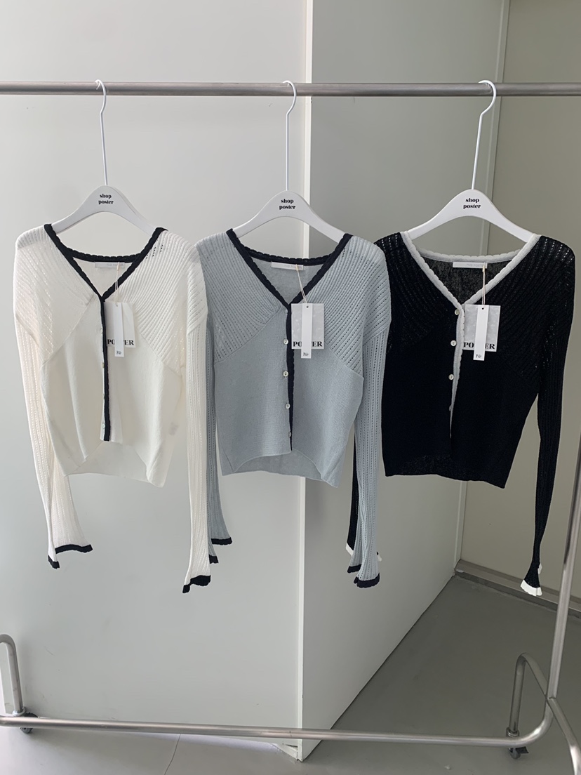 SHOP POSTER韓國直郵實拍女士新款26春夏推薦針織衫亞麻布SHOP_POSTER針織衫