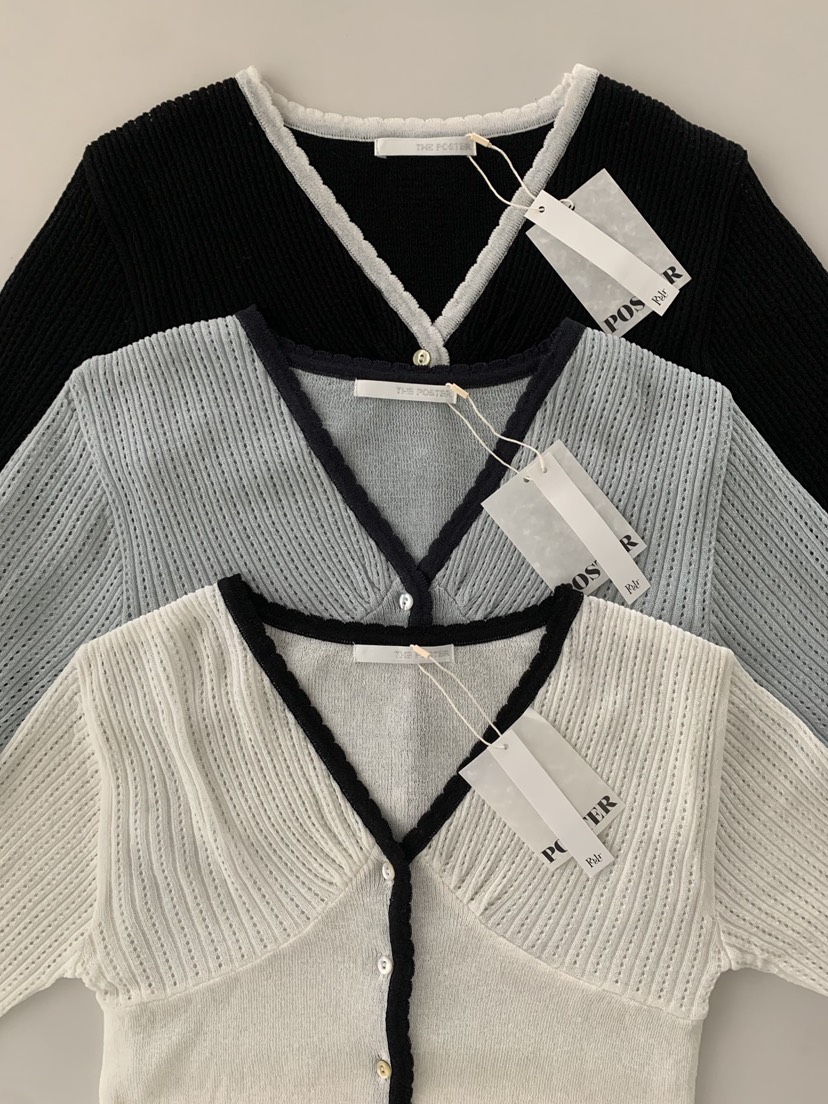 SHOP POSTER韓國直郵實拍女士新款26春夏推薦針織衫亞麻布SHOP_POSTER針織衫