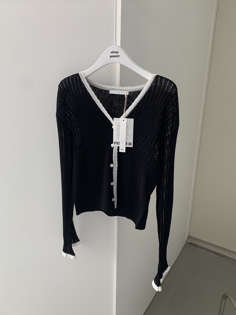 SHOP POSTER韓國直郵實拍女士新款26春夏推薦針織衫亞麻布SHOP_POSTER針織衫圖色3