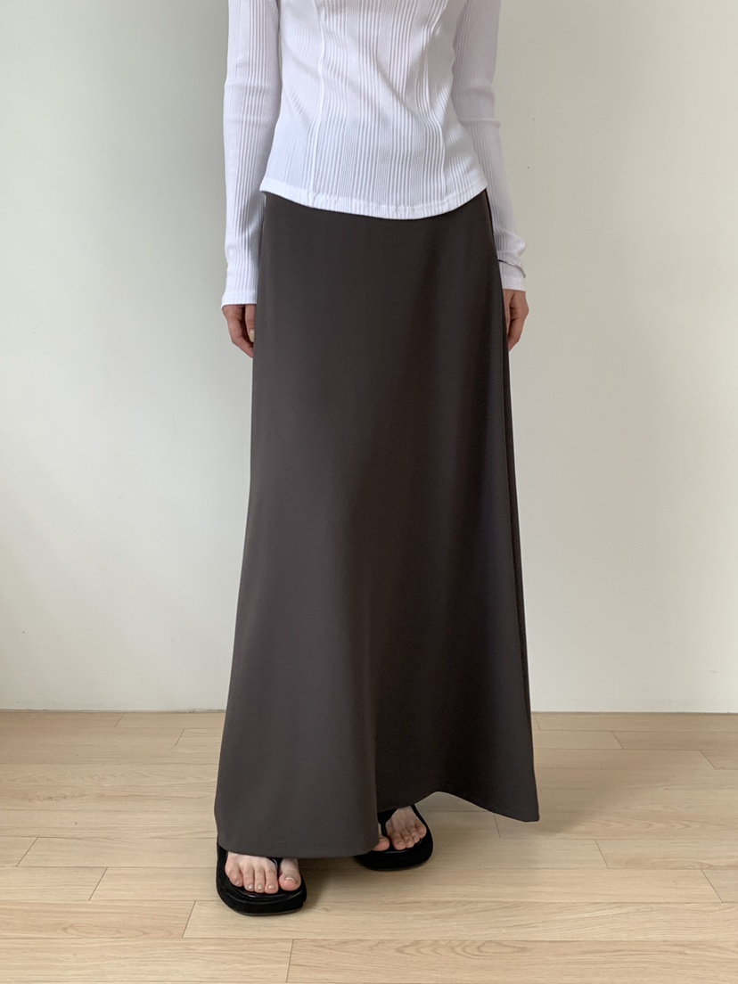 B_GARDER韓國東大門代購女裝新款26春夏時尚休閑職業長裙B.GARDER長裙圖色2墨色