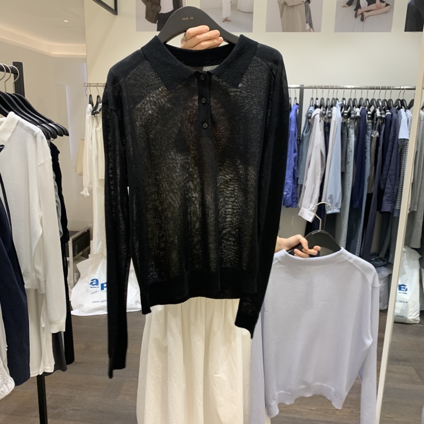 OURIN/THIS IS韓國直郵女裝新品職業時尚休閑針織衫亞麻OURIN/THIS IS針織衫圖色2