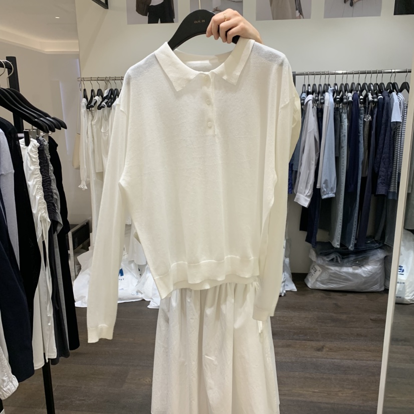 OURIN/THIS IS韓國直郵女裝新品職業時尚休閑針織衫亞麻OURIN/THIS IS針織衫圖色3