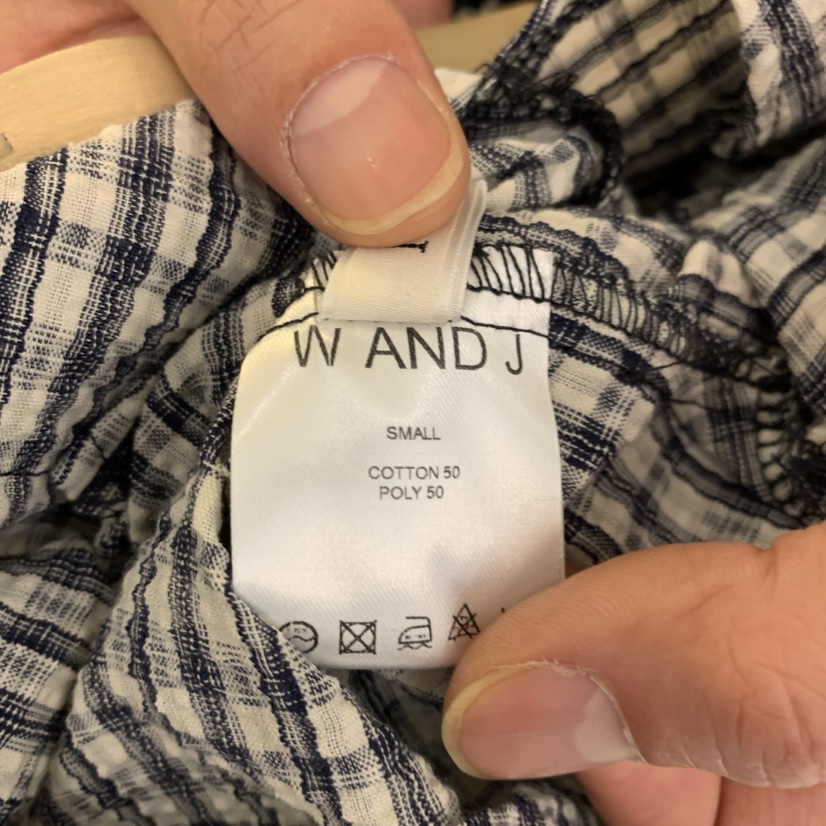 W AND J韓國直郵女裝新款人氣職業26春夏休閑吊帶背心格子W AND J吊帶/背心