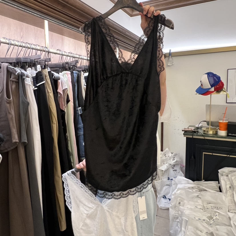 VIRKIN韓國代購女士新品人氣休閑時尚熱賣推薦26春夏吊帶背心VIRKIN吊帶/背心圖色2