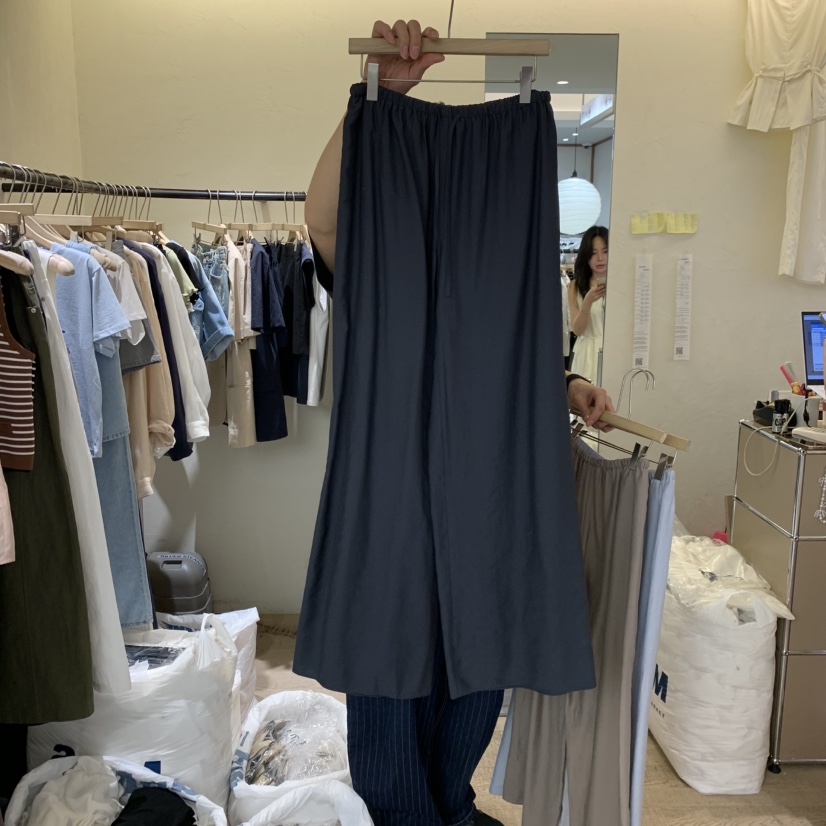 W AND J韓國直郵實拍女裝新品休閑時尚熱賣職業26春夏休閑褲W AND J休閑褲圖色3