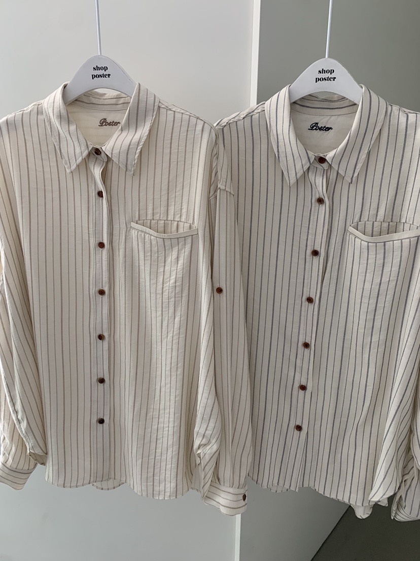 SHOP POSTER韓國直郵實拍女士新品推薦休閑人氣襯衫蕾絲衫SHOP_POSTER襯衫/蕾絲衫