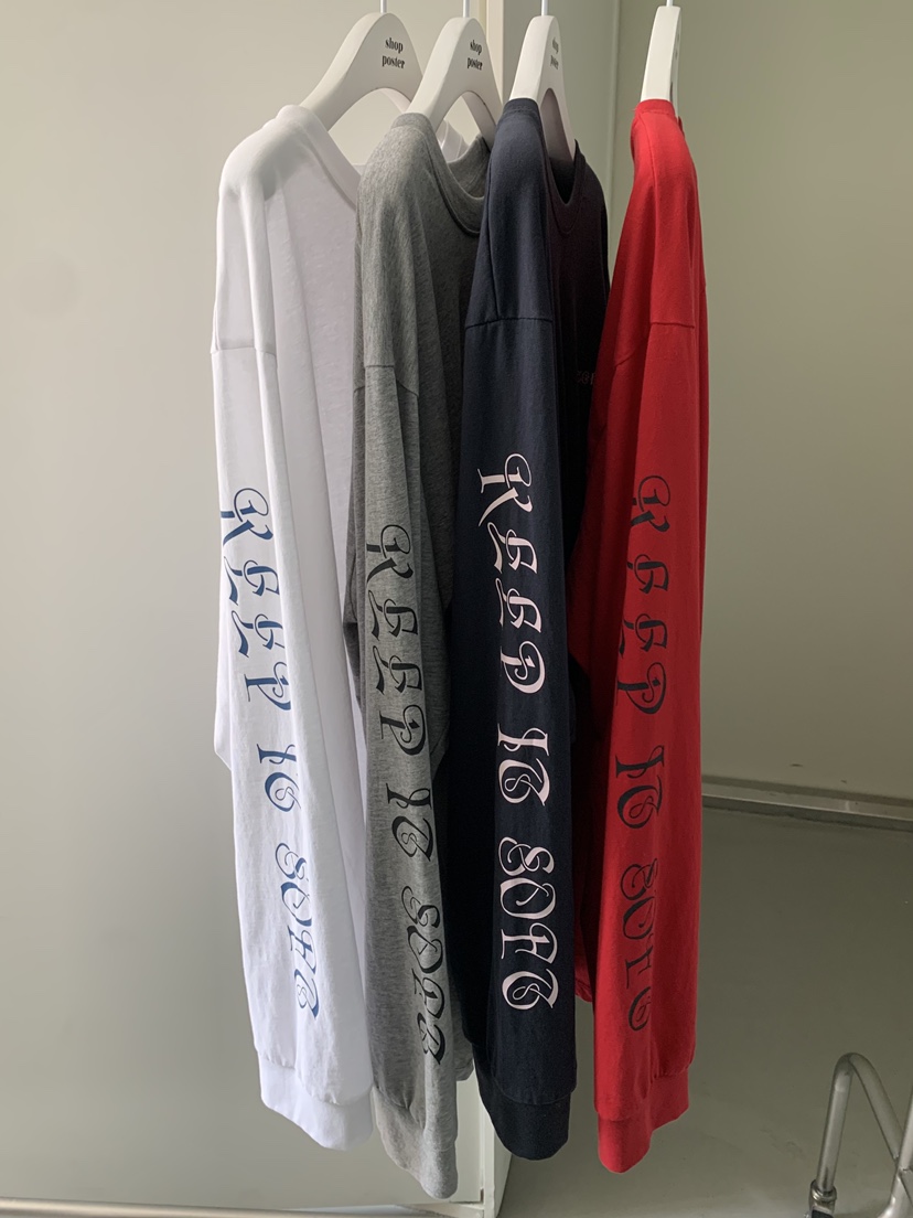 SHOP POSTER韓國直郵女裝新品人氣職業熱賣時尚26春夏長袖T恤SHOP_POSTER長袖T恤