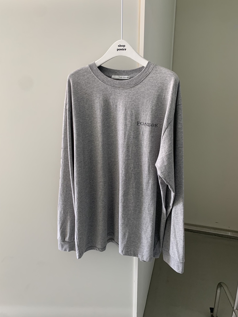 SHOP POSTER韓國直郵女裝新品人氣職業熱賣時尚26春夏長袖T恤SHOP_POSTER長袖T恤圖色2