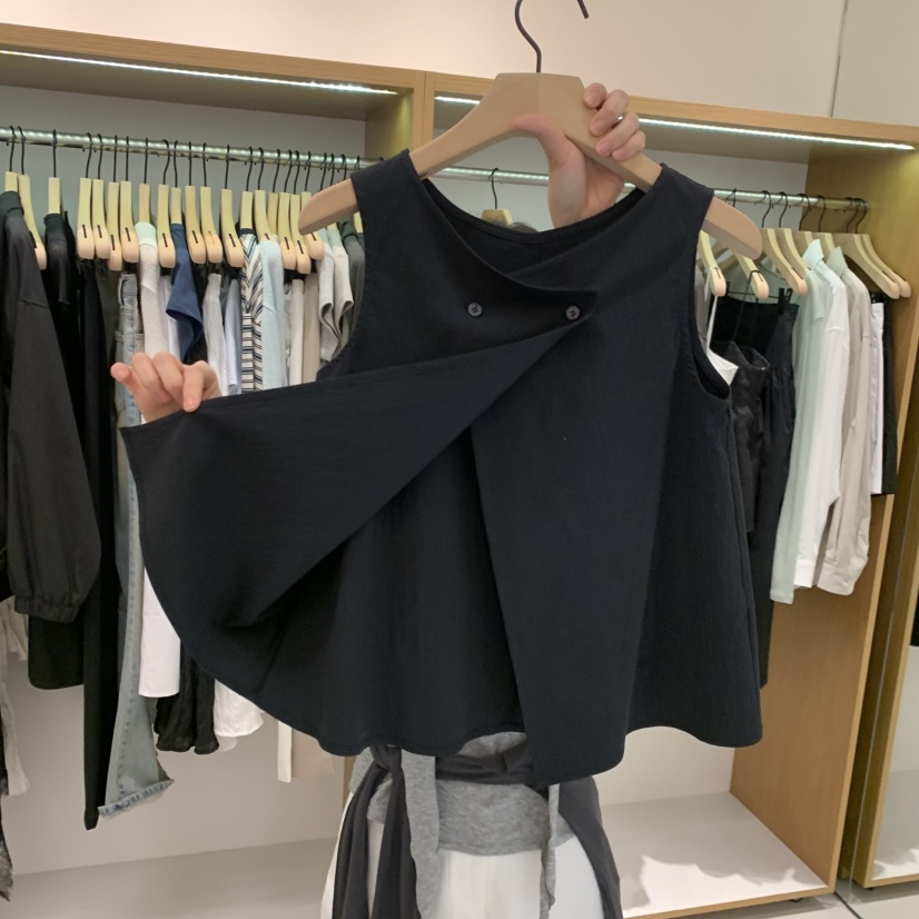 ALOT韓國東大門代購女士新款休閑熱賣推薦時尚26春夏吊帶背心A LOT吊帶/背心