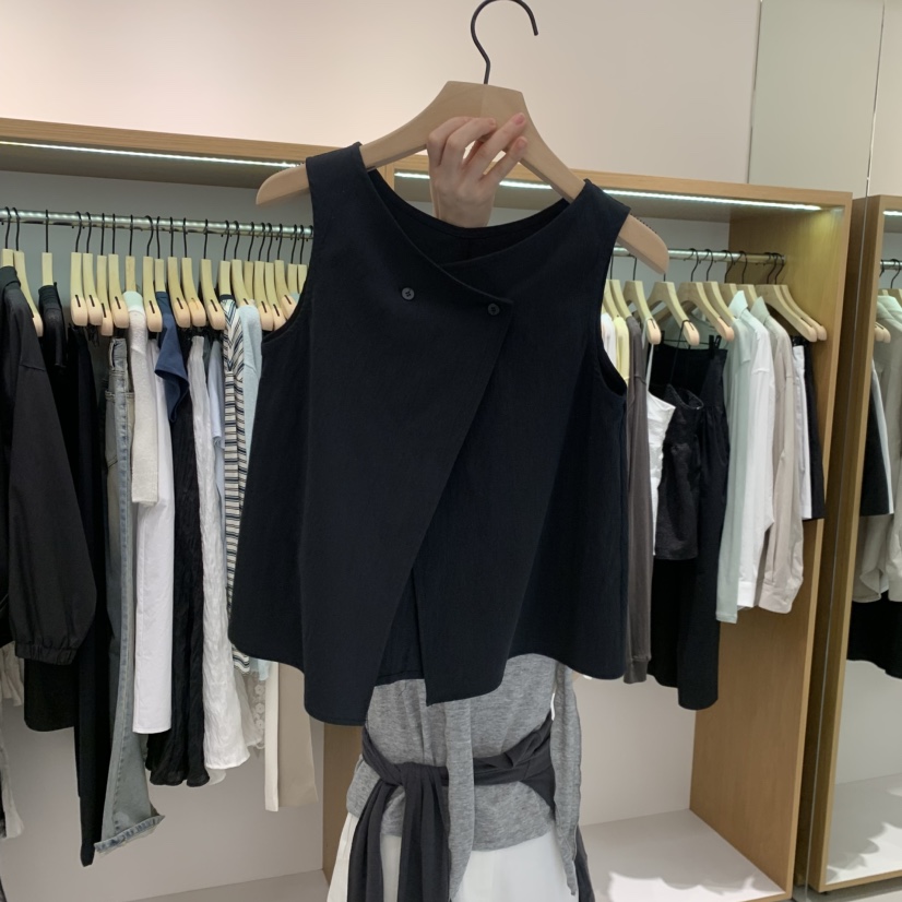 ALOT韓國東大門代購女士新款休閑熱賣推薦時尚26春夏吊帶背心A LOT吊帶/背心