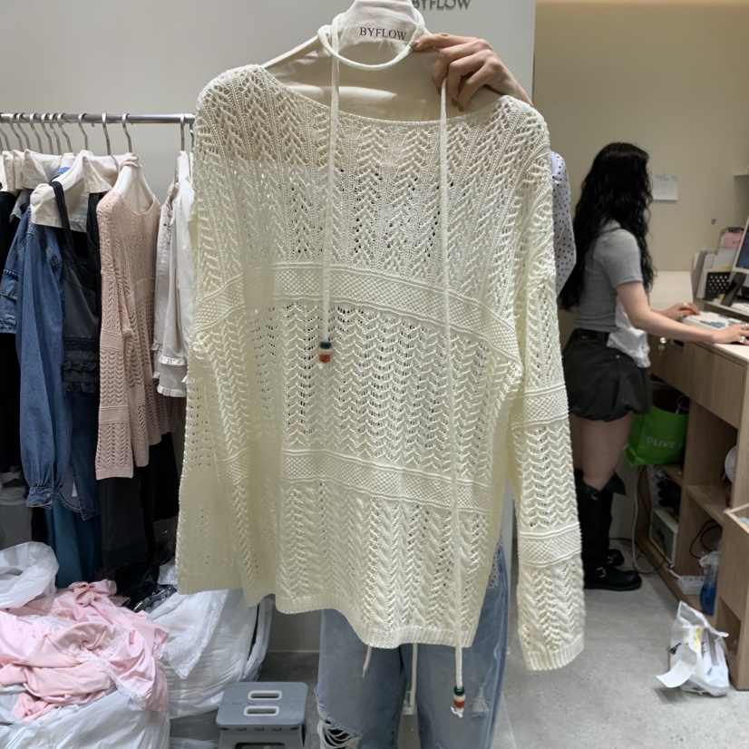 BY FLOW韓國東大門代購女裝新款休閑人氣職業針織衫含脖帶BY FLOW針織衫圖色3