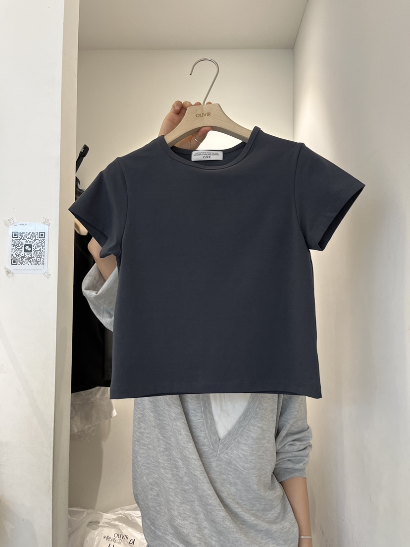 OUVIR韓國東大門代購女裝新品推薦26春夏休閑時尚職業T恤O.V.R/OUVIRT恤圖色3