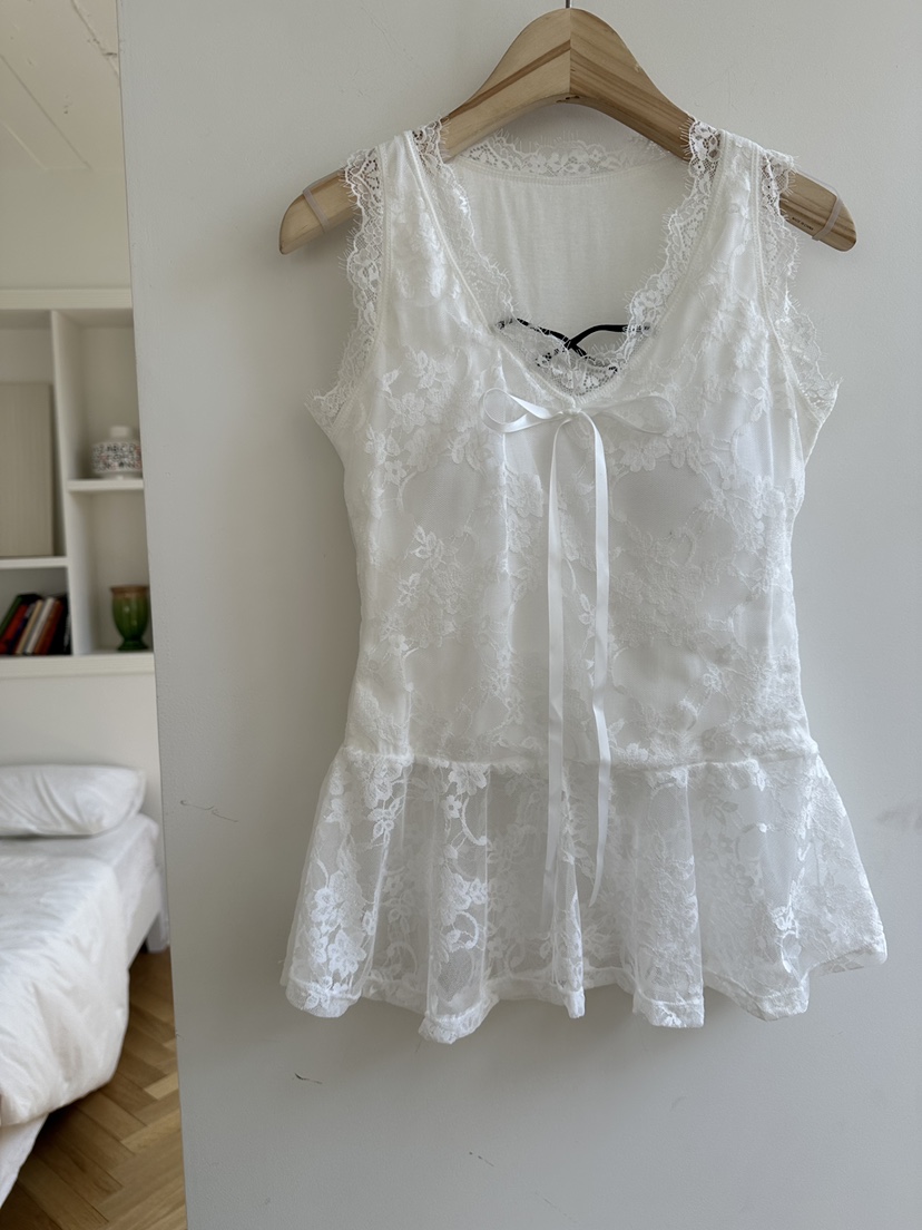 JOURNEY韓國直郵實拍女裝新款時尚推薦人氣吊帶背心荷葉邊JOURNEY吊帶/背心