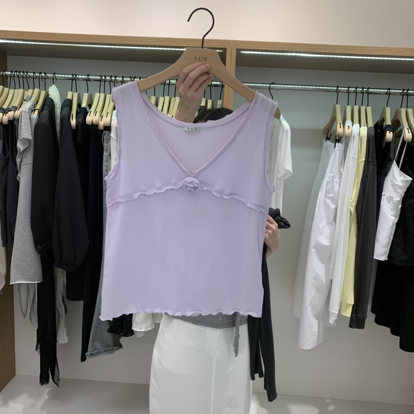 ALOT韓國東大門代購女士新款26春夏人氣推薦熱賣吊帶背心A LOT吊帶/背心圖色1