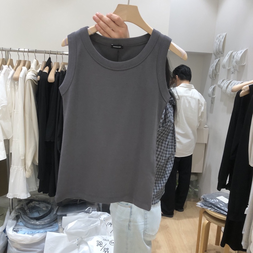 HAUS-A韓國直郵女士新款時尚人氣26春夏吊帶背心不含內搭棉質HAUSWOMEN吊帶/背心圖色2