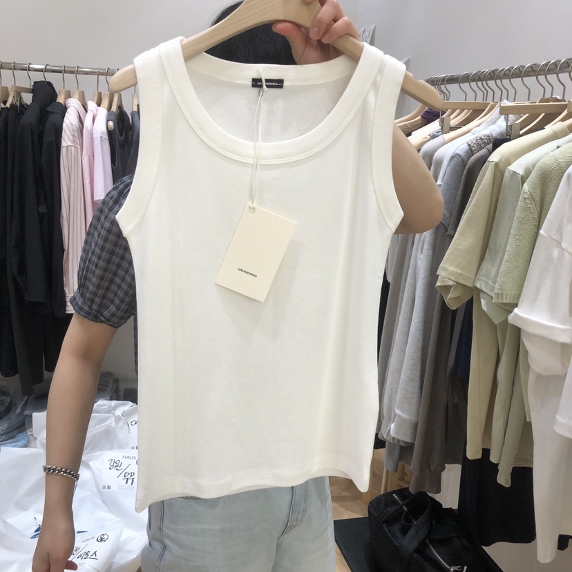 HAUS-A韓國直郵女士新款時尚人氣26春夏吊帶背心不含內搭棉質HAUSWOMEN吊帶/背心圖色4