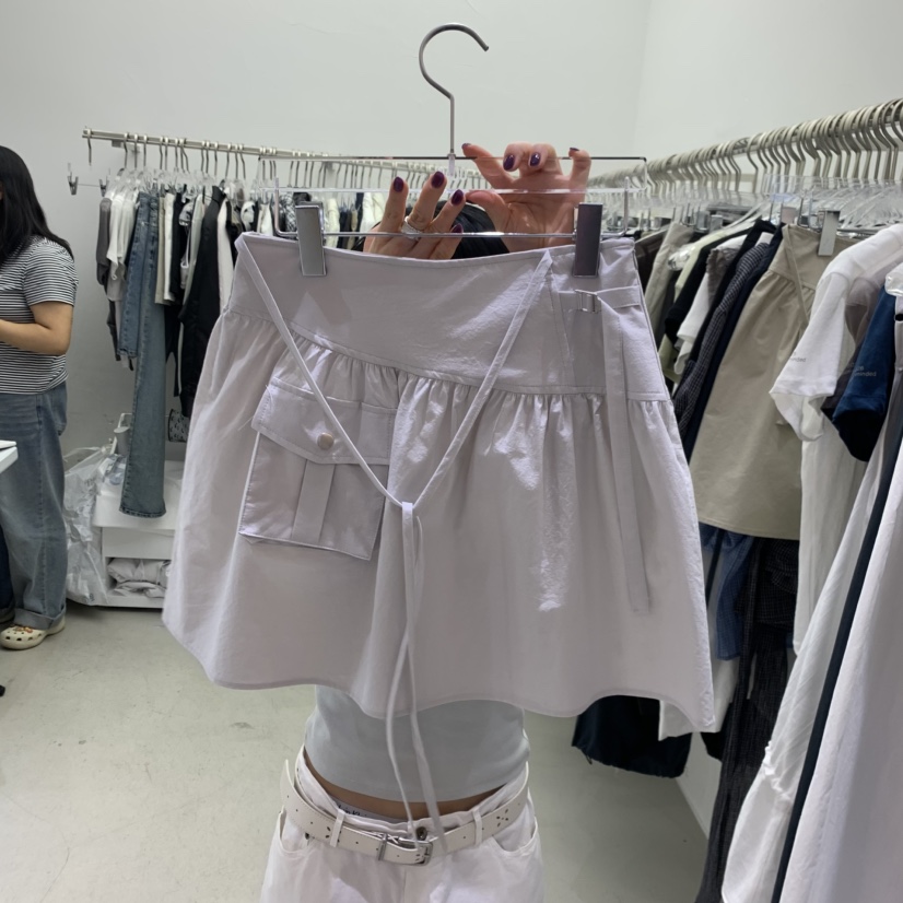 PADO韓國代購女裝新款熱賣休閑時尚職業26春夏推薦短裙口袋PADO短裙圖色1