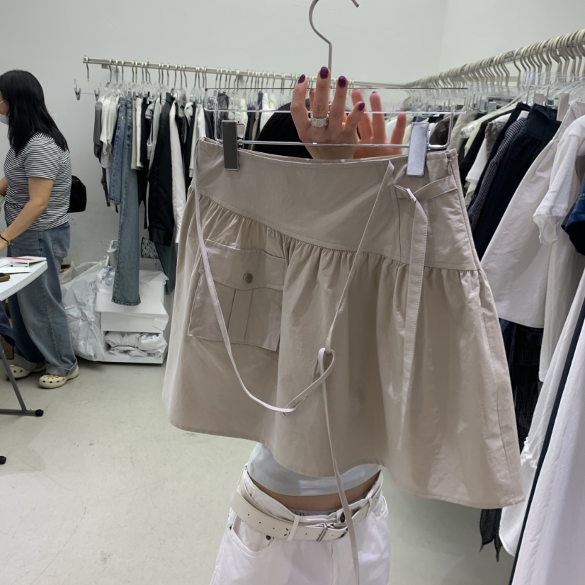 PADO韓國代購女裝新款熱賣休閑時尚職業26春夏推薦短裙口袋PADO短裙圖色2