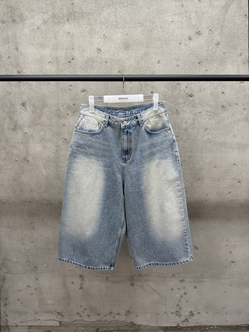 EST韓國代購女士新款休閑熱賣時尚職業推薦人氣牛仔褲磨毛EST/RAWHAUS牛仔褲圖色1