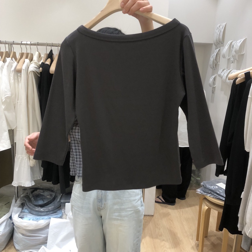 HAUS-A韓國直郵女裝新品休閑推薦職業26春夏人氣長袖T恤HAUSWOMEN長袖T恤