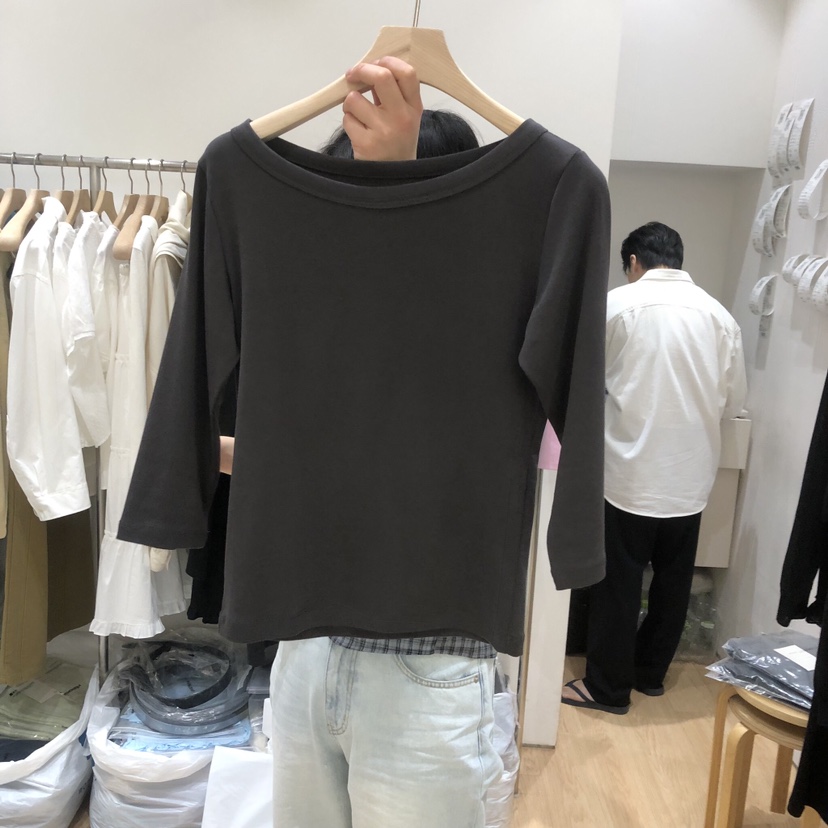 HAUS-A韓國直郵女裝新品休閑推薦職業26春夏人氣長袖T恤HAUSWOMEN長袖T恤圖色1