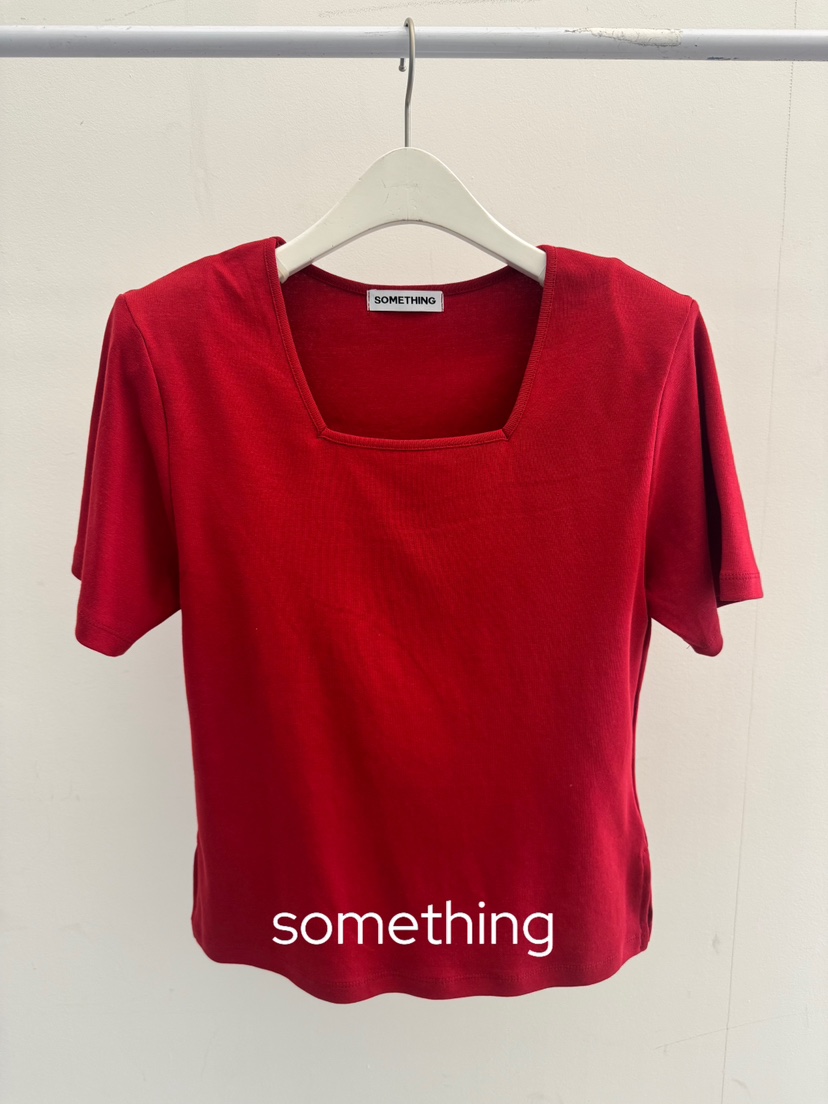 SOMETHING-L/FANCY韓國代購女士新品26春夏推薦時尚T恤SOMETHING-L/FANCYT恤圖色2