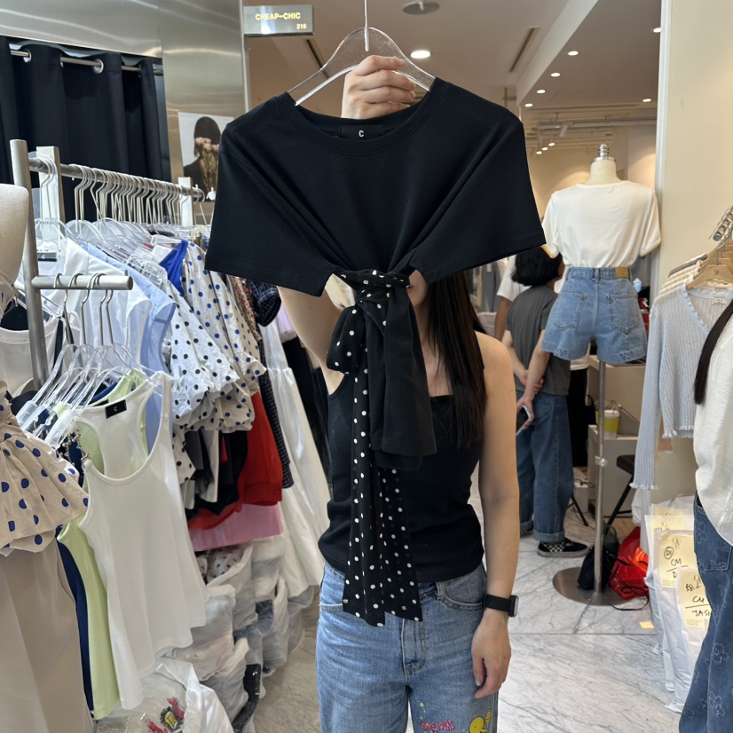 CHEAP-CHIC韓國東大門代購女裝新品職業時尚熱賣長袖T恤CHEAP-CHIC/CHARLES THE SECOND長袖T恤圖色2