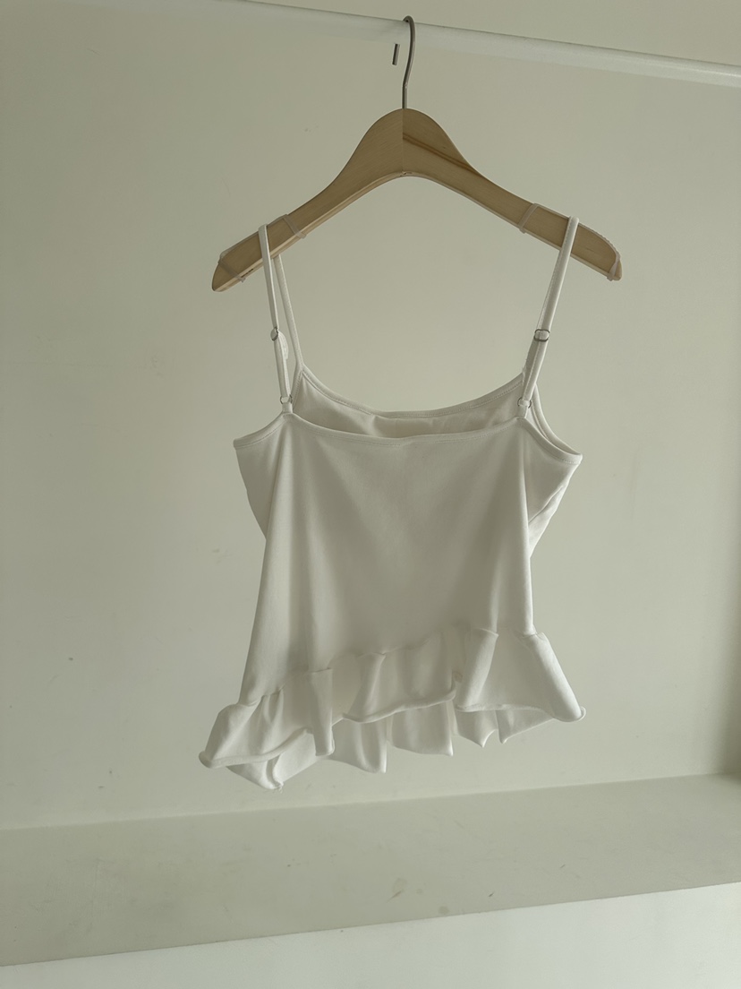 JOURNEY韓國直郵實拍女士新品26春夏熱賣休閑吊帶背心荷葉邊JOURNEY吊帶/背心