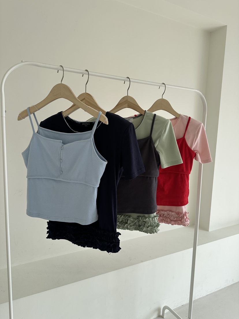 JOURNEY韓國東大門直郵女士新品職業熱賣時尚推薦套裝雙層JOURNEY套裝