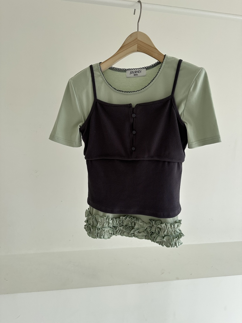 JOURNEY韓國東大門直郵女士新品職業熱賣時尚推薦套裝雙層JOURNEY套裝圖色2