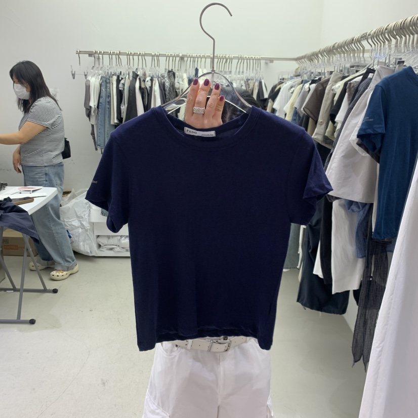 PADO韓國東大門直郵女裝新品人氣職業時尚休閑26春夏推薦T恤PADOT恤圖色1