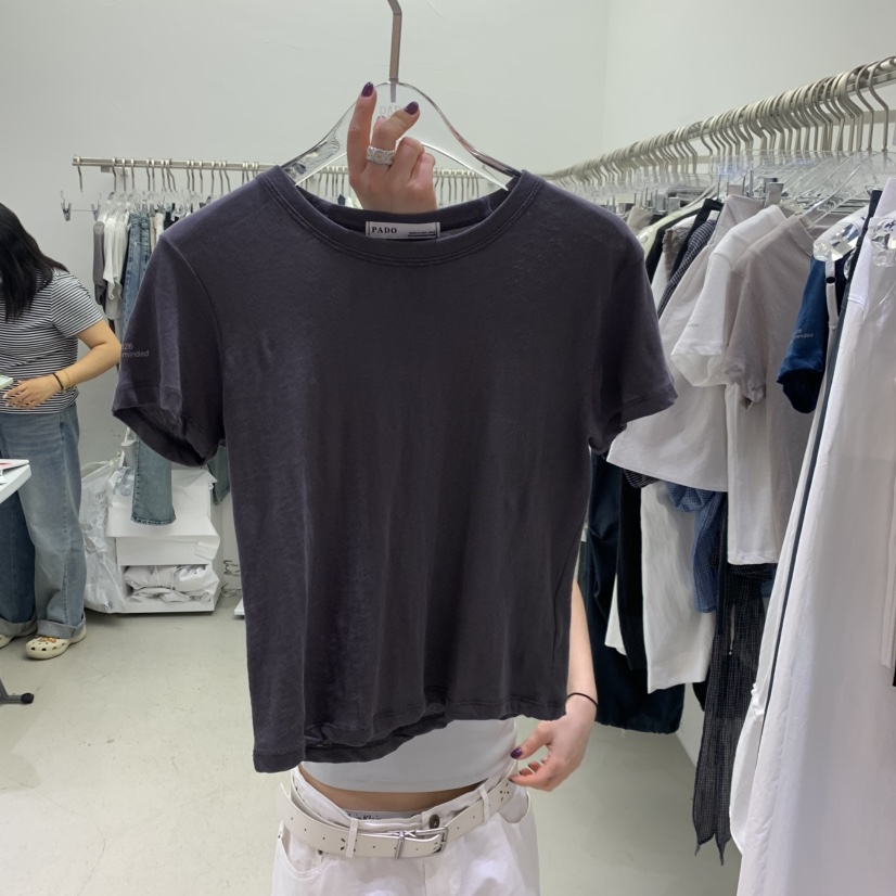 PADO韓國東大門直郵女裝新品人氣職業時尚休閑26春夏推薦T恤PADOT恤圖色3