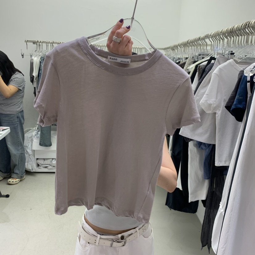 PADO韓國東大門直郵女裝新品人氣職業時尚休閑26春夏推薦T恤PADOT恤圖色4
