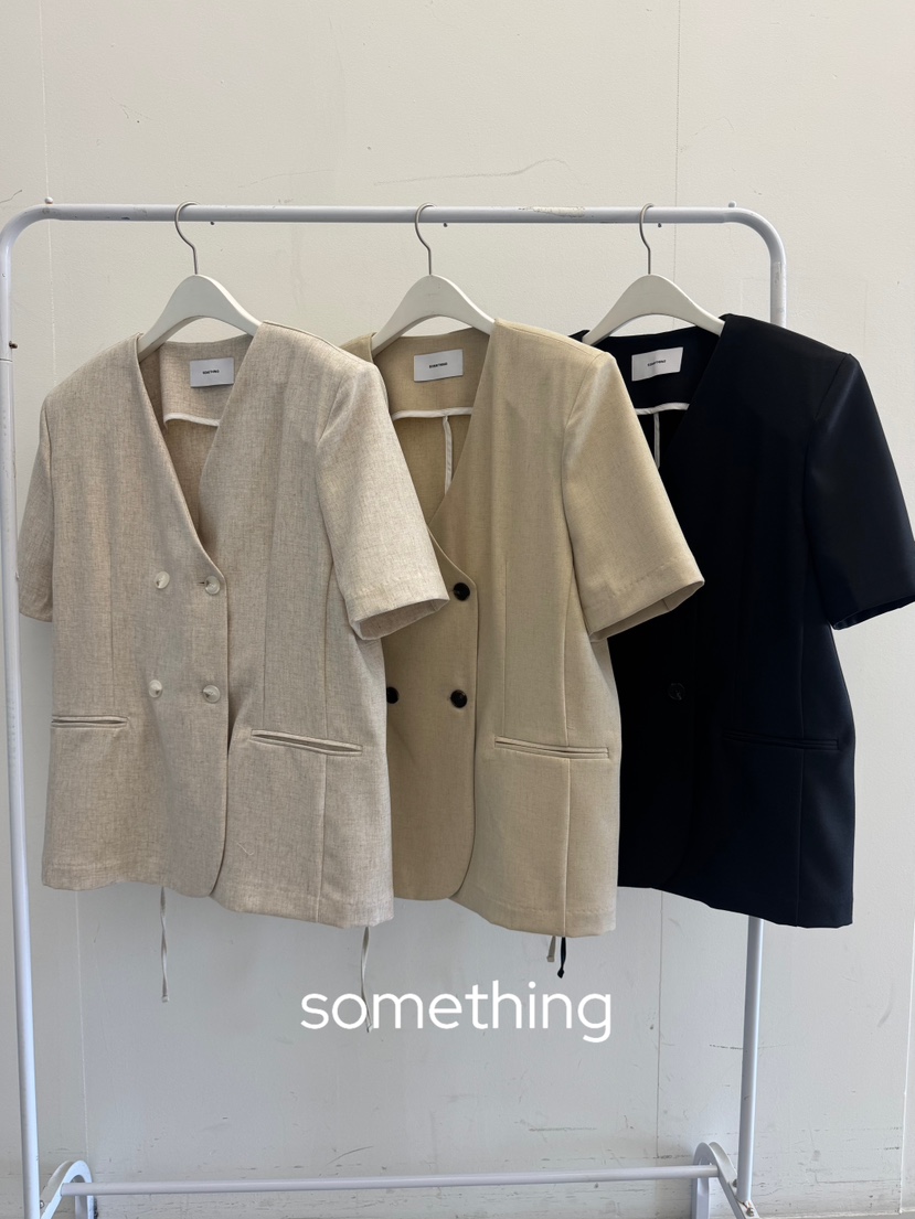 SOMETHING-L/FANCY韓國代購女裝新款職業休閑時尚26春夏夾克SOMETHING-L/FANCY夾克