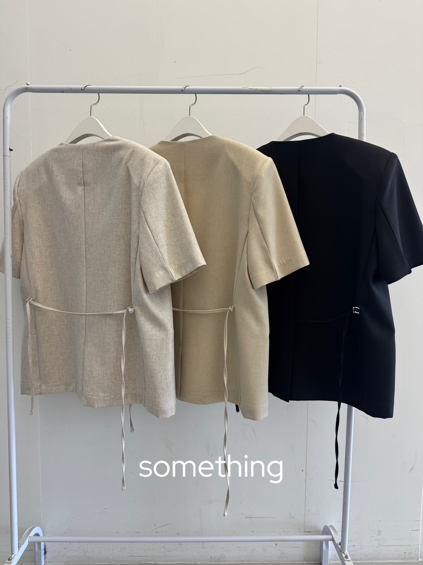 SOMETHING-L/FANCY韓國代購女裝新款職業休閑時尚26春夏夾克SOMETHING-L/FANCY夾克