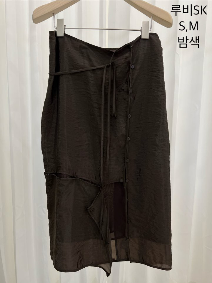 KONI/LAKE-A韓國東大門直郵女裝新品職業休閑半身裙中短裙KONI/Lake Side半身裙/中短裙圖色4棕色