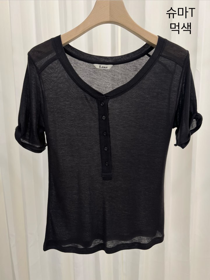 LAKE-A/KONI韓國東大門代購女裝新款人氣熱賣職業時尚T恤Lake Side/KONIT恤圖色8墨色