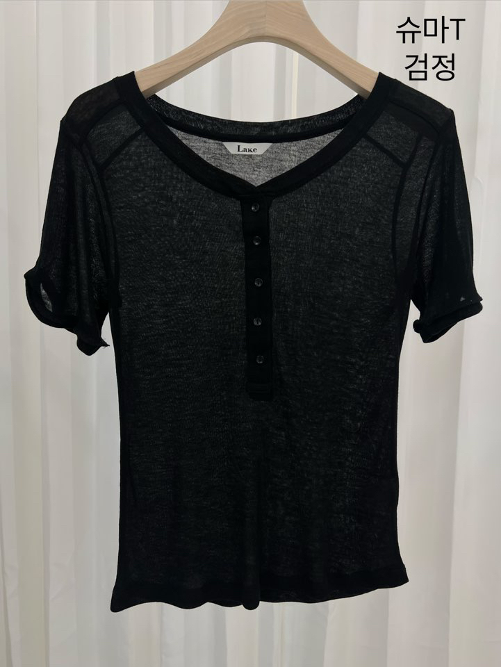 LAKE-A/KONI韓國東大門代購女裝新款人氣熱賣職業時尚T恤Lake Side/KONIT恤圖色9黑色
