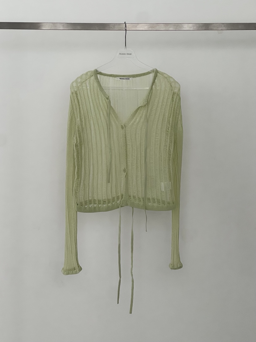 WEARABLE-L韓國東大門代購女裝新款熱賣人氣針織衫開衫羅紋WEARABLE針織衫圖色1