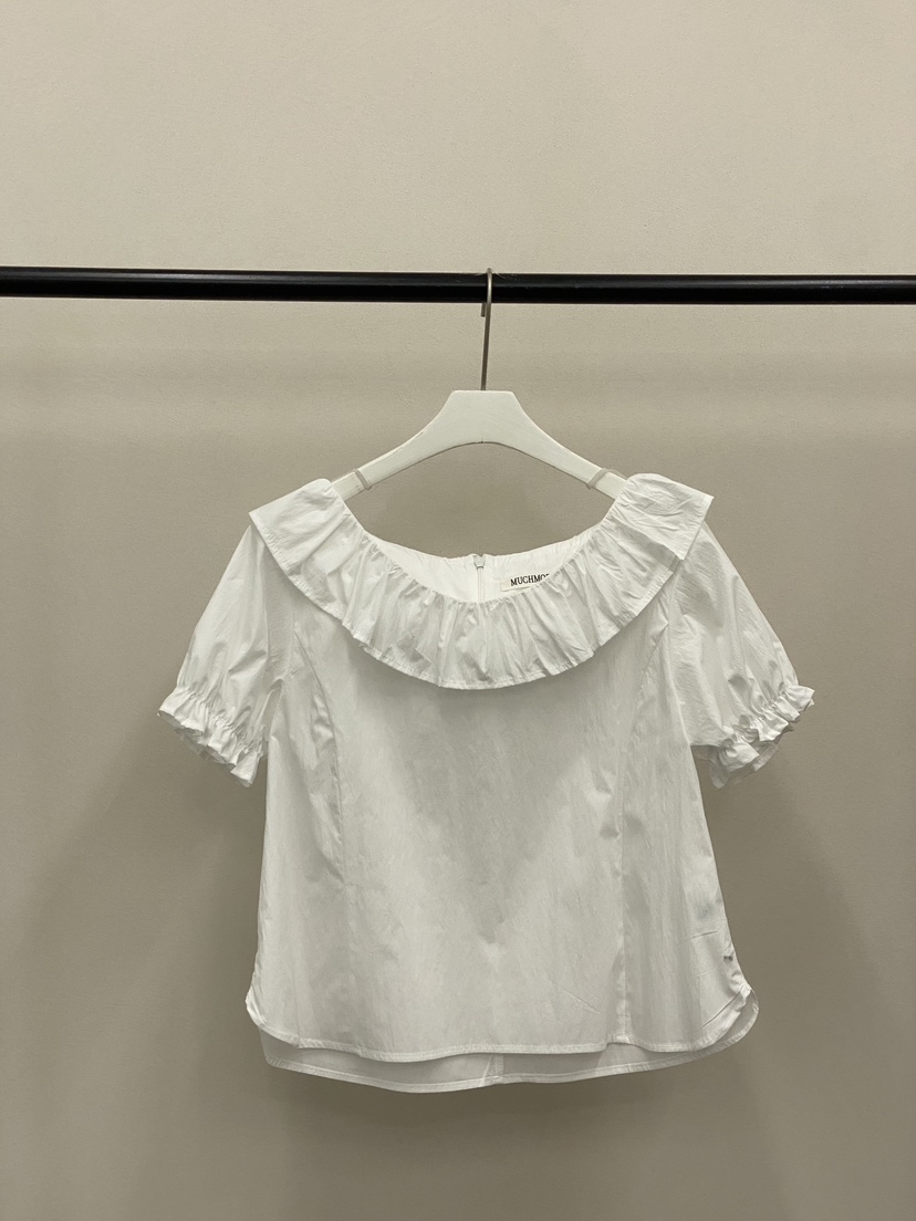 MUCH MORE/JACKPOT韓國直郵實拍女士新款時尚襯衫蕾絲衫MUCH MORE/JACKPOT襯衫/蕾絲衫圖色1純白