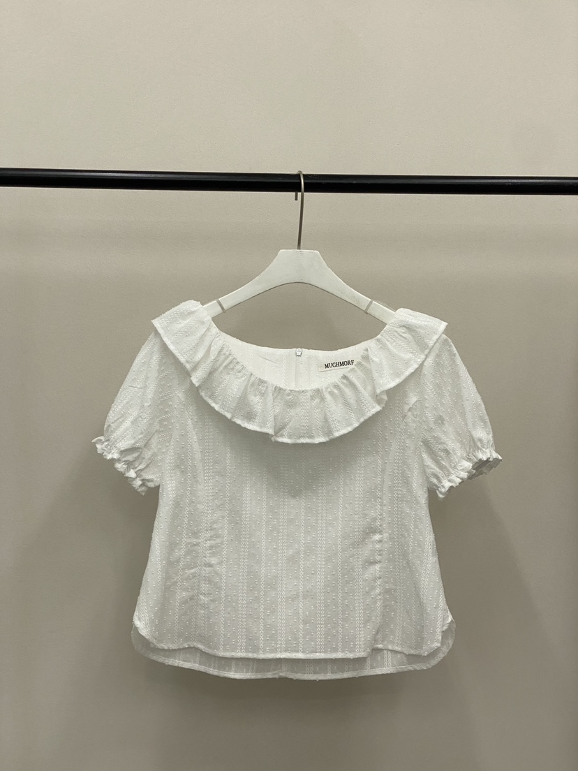 MUCH MORE/JACKPOT韓國直郵實拍女士新款時尚襯衫蕾絲衫MUCH MORE/JACKPOT襯衫/蕾絲衫圖色4白色蕾絲