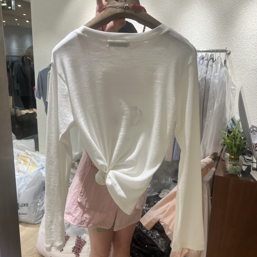 EMPTY韓國直郵女士新款職業熱賣推薦時尚休閑人氣長袖T恤EMPTY長袖T恤