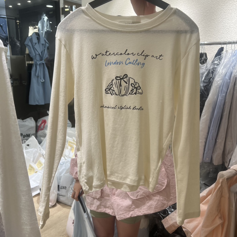 EMPTY韓國直郵女士新款職業熱賣推薦時尚休閑人氣長袖T恤EMPTY長袖T恤圖色3