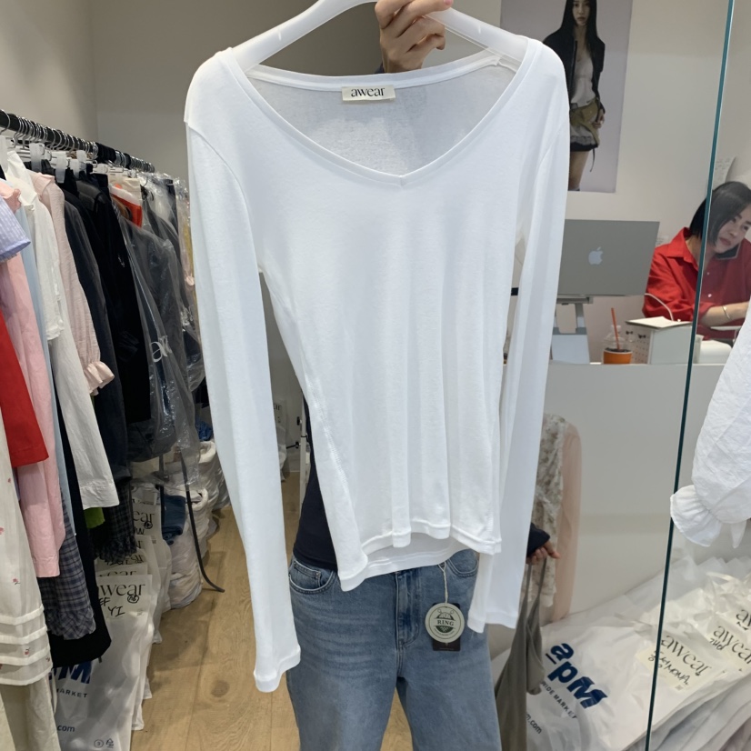 RUMIRU/AWEAR韓國直郵實拍女士新品推薦熱賣人氣長袖T恤awear/RUMIRU長袖T恤圖色2