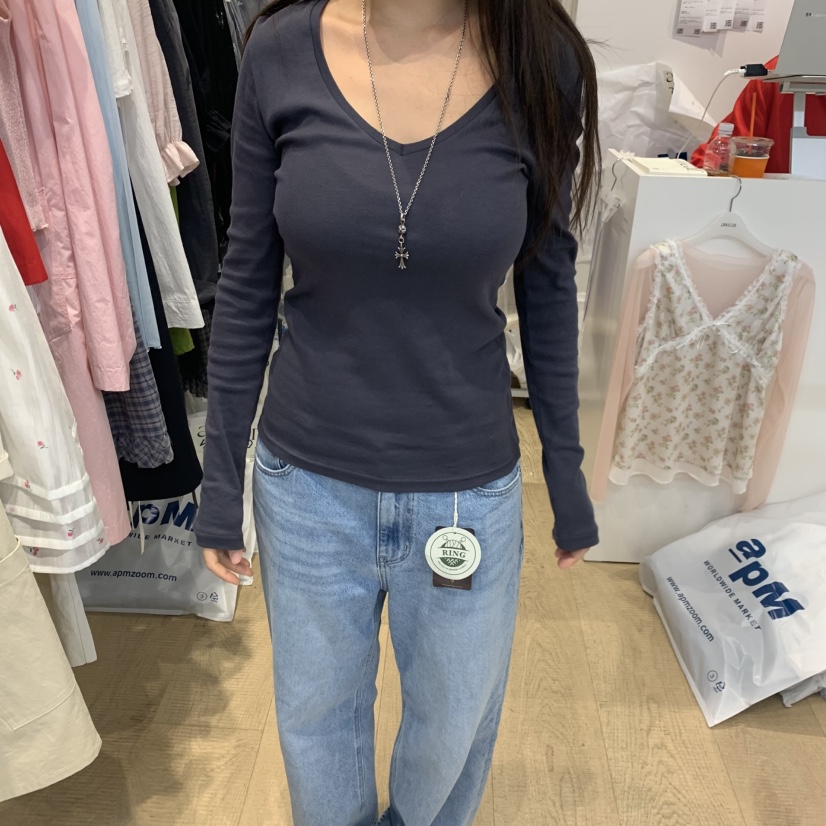 RUMIRU/AWEAR韓國直郵實拍女士新品推薦熱賣人氣長袖T恤awear/RUMIRU長袖T恤圖色3