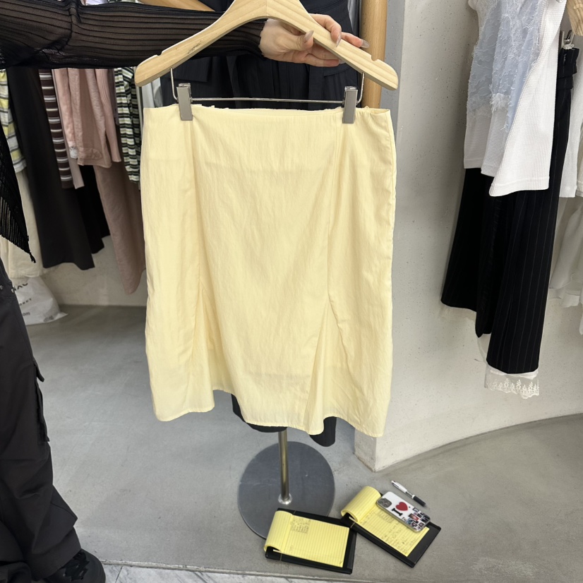 FOUNDATION韓國東大門直郵女裝新品休閑26春夏半身裙中短裙FOUNDATION半身裙/中短裙