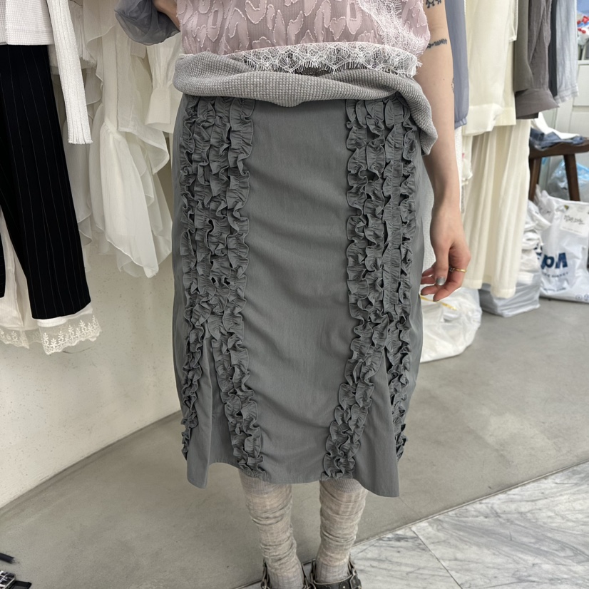 FOUNDATION韓國東大門直郵女裝新品休閑26春夏半身裙中短裙FOUNDATION半身裙/中短裙圖色3