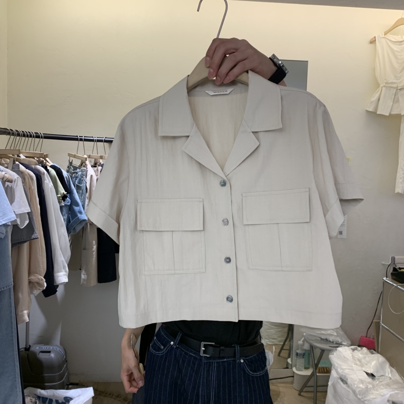 W AND J韓國東大門直郵女裝新款熱賣人氣26春夏襯衫蕾絲衫W AND J襯衫/蕾絲衫圖色2