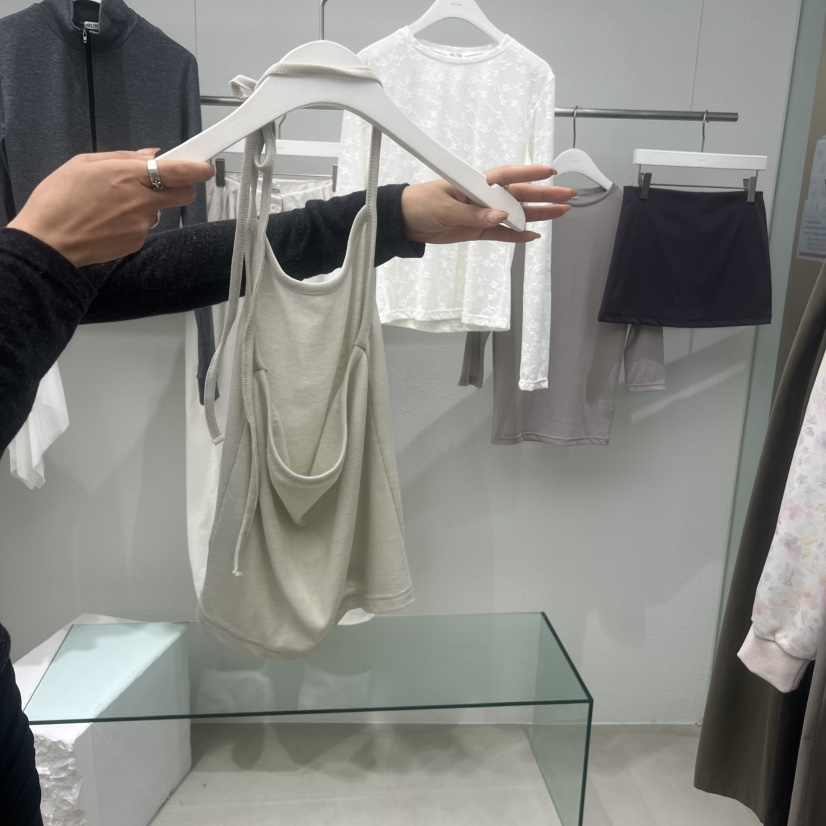 CHAMP韓國東大門直郵女士新款職業人氣26春夏時尚吊帶背心CHAMP吊帶/背心