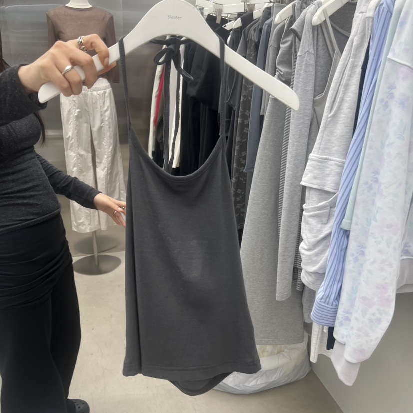 CHAMP韓國東大門直郵女士新款職業人氣26春夏時尚吊帶背心CHAMP吊帶/背心圖色1